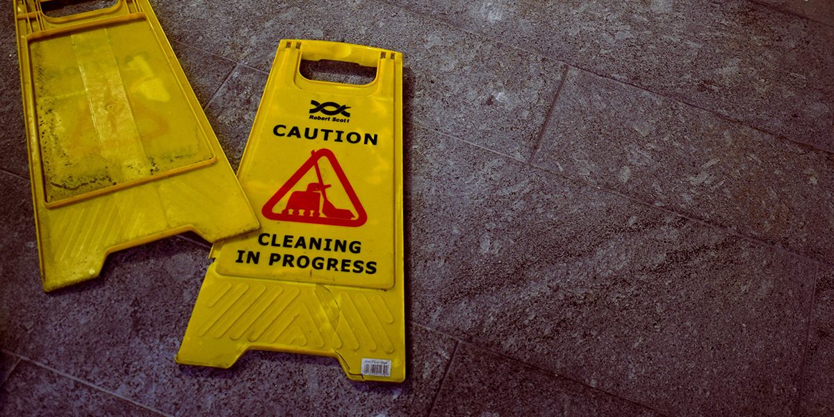 wet floor sign